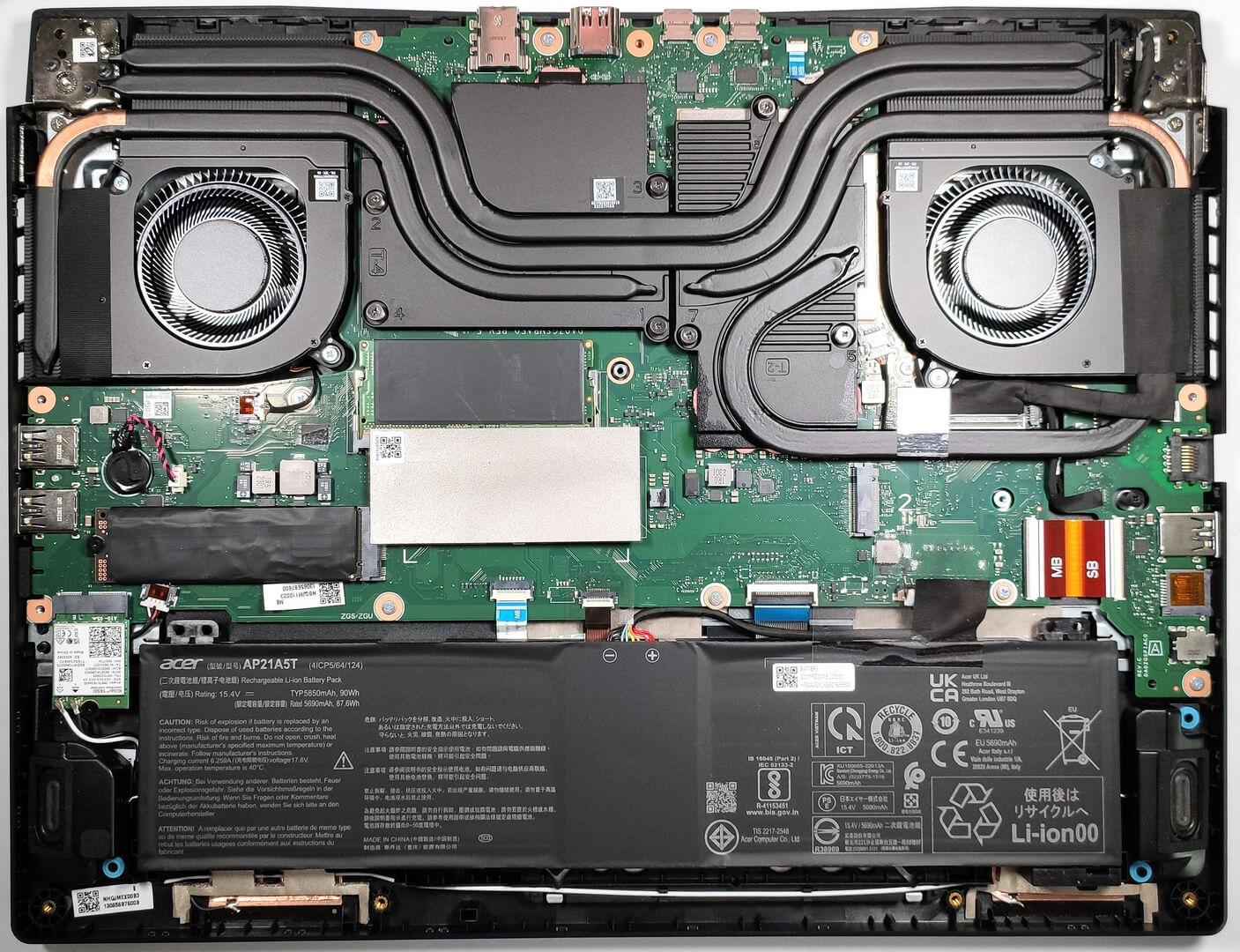 How to replace and fix Acer Nitro 16 AN16-43 AN16-51 4-Zone RGB Backlit US keyboard (ACER AN16-51)